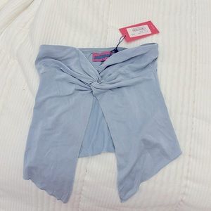 edikted blue top size xs so cute and trendy!!